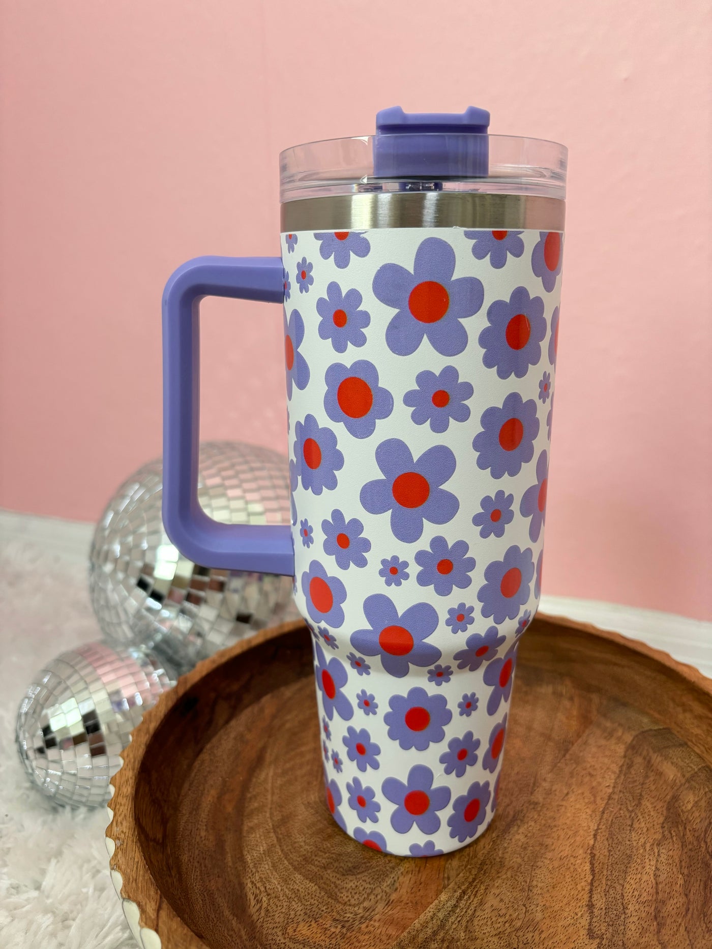 Lilac Floral 40oz Tumbler