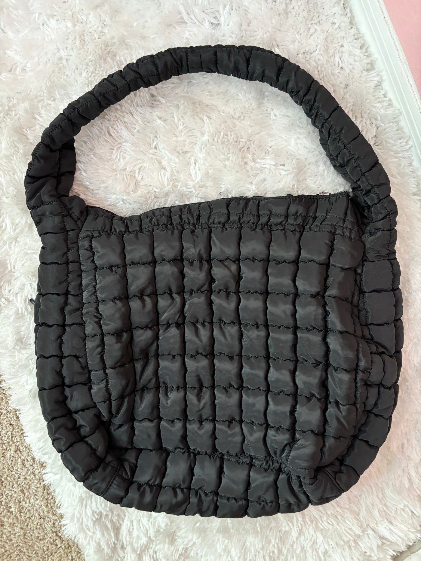 Quilted Hobo Handbag