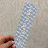 Blue Gingham Pretty Girl Read