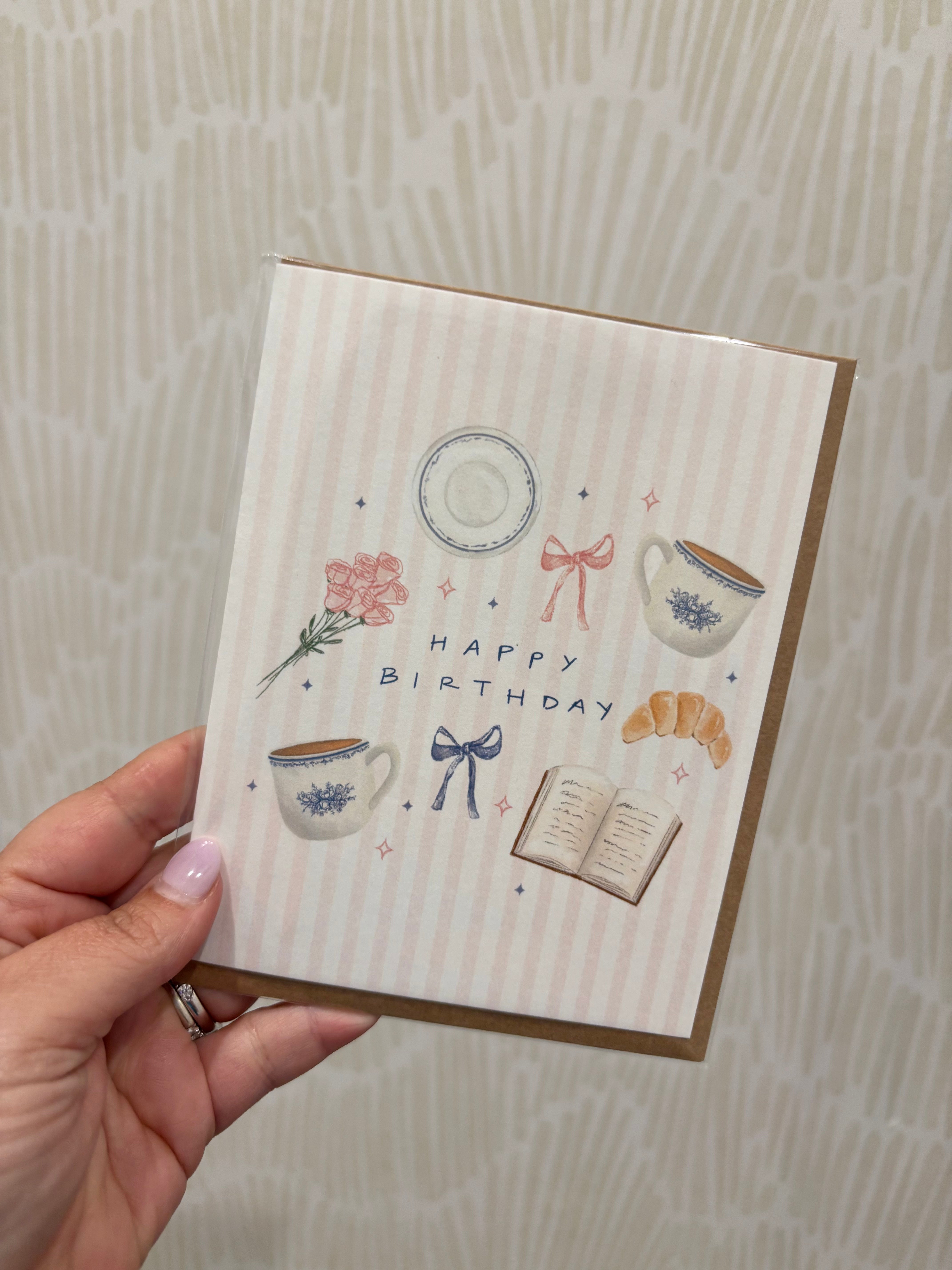 Coffee & Reading Birthday Card