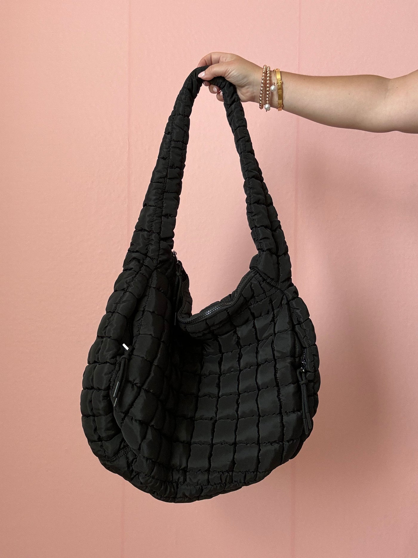 Black Everyday Hobo Bag for Women