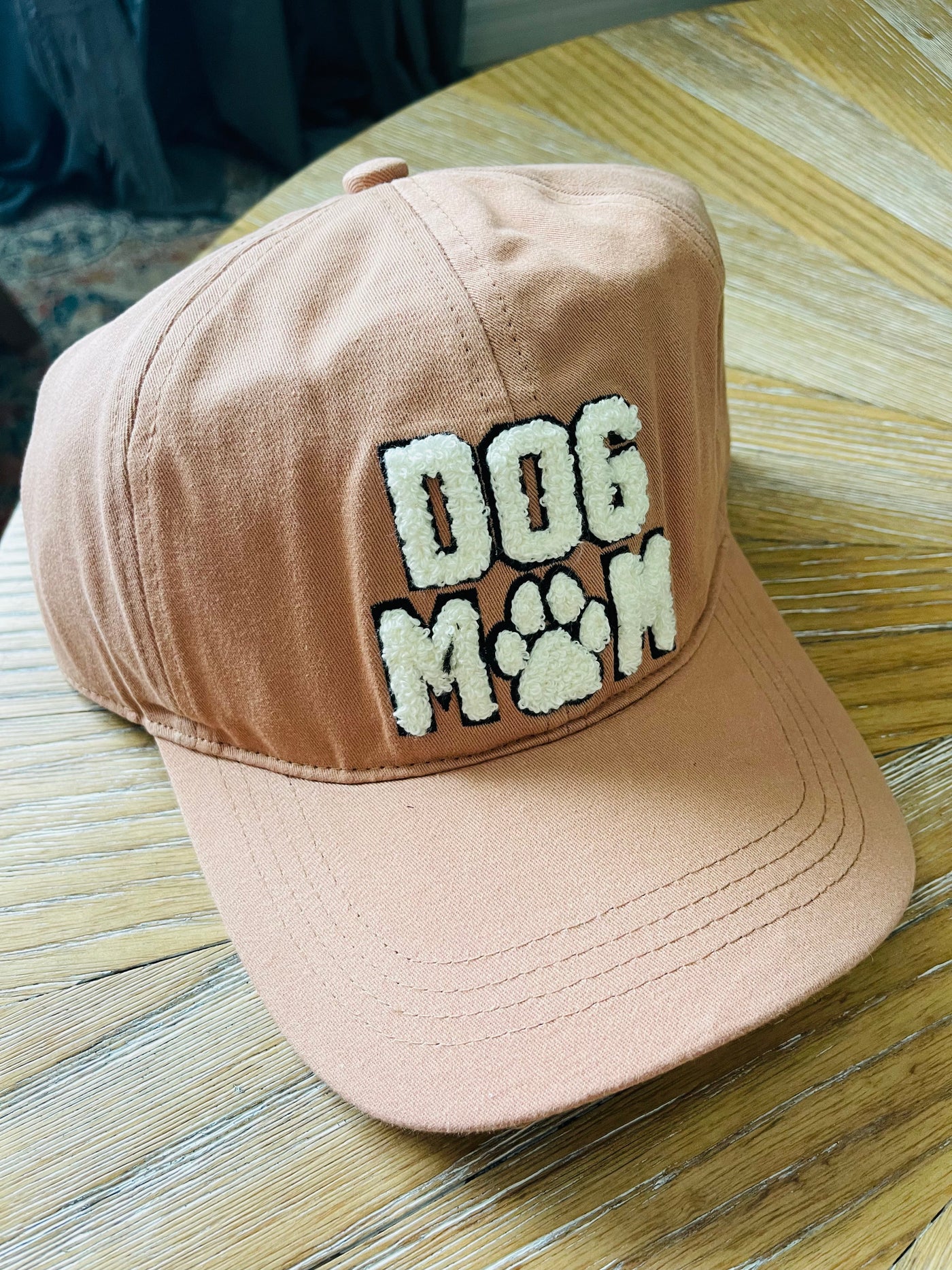 Dog Mom Sherpa Baseball Cap | Clay