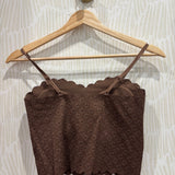 Seamless Lace Bralette | Brown