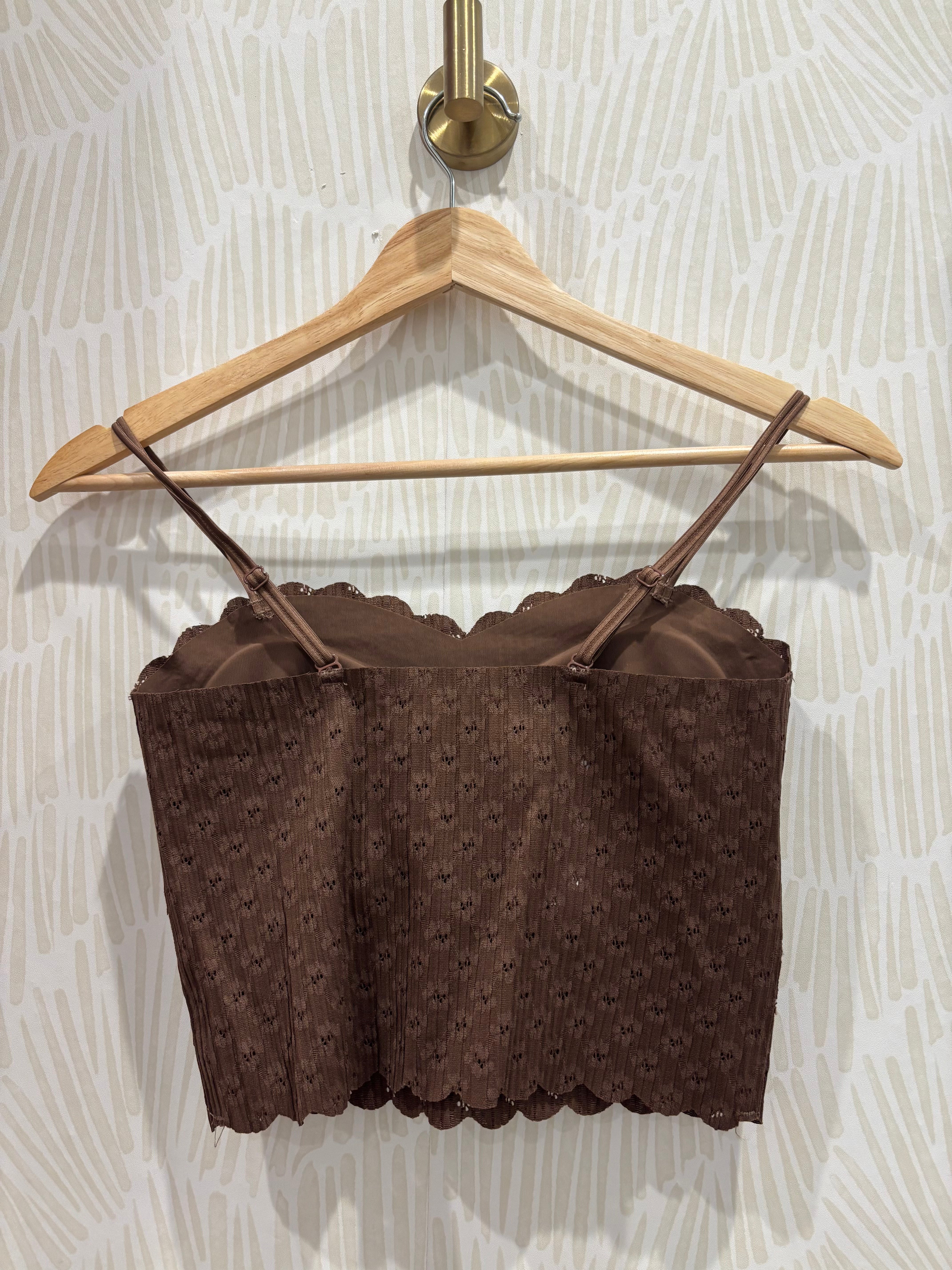 Seamless Lace Bralette | Brown