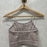 Ribbed Seamless Double Strap Brami | Ash Mocha