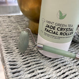 Mint Green Tea Jade Crystal Facial Roller