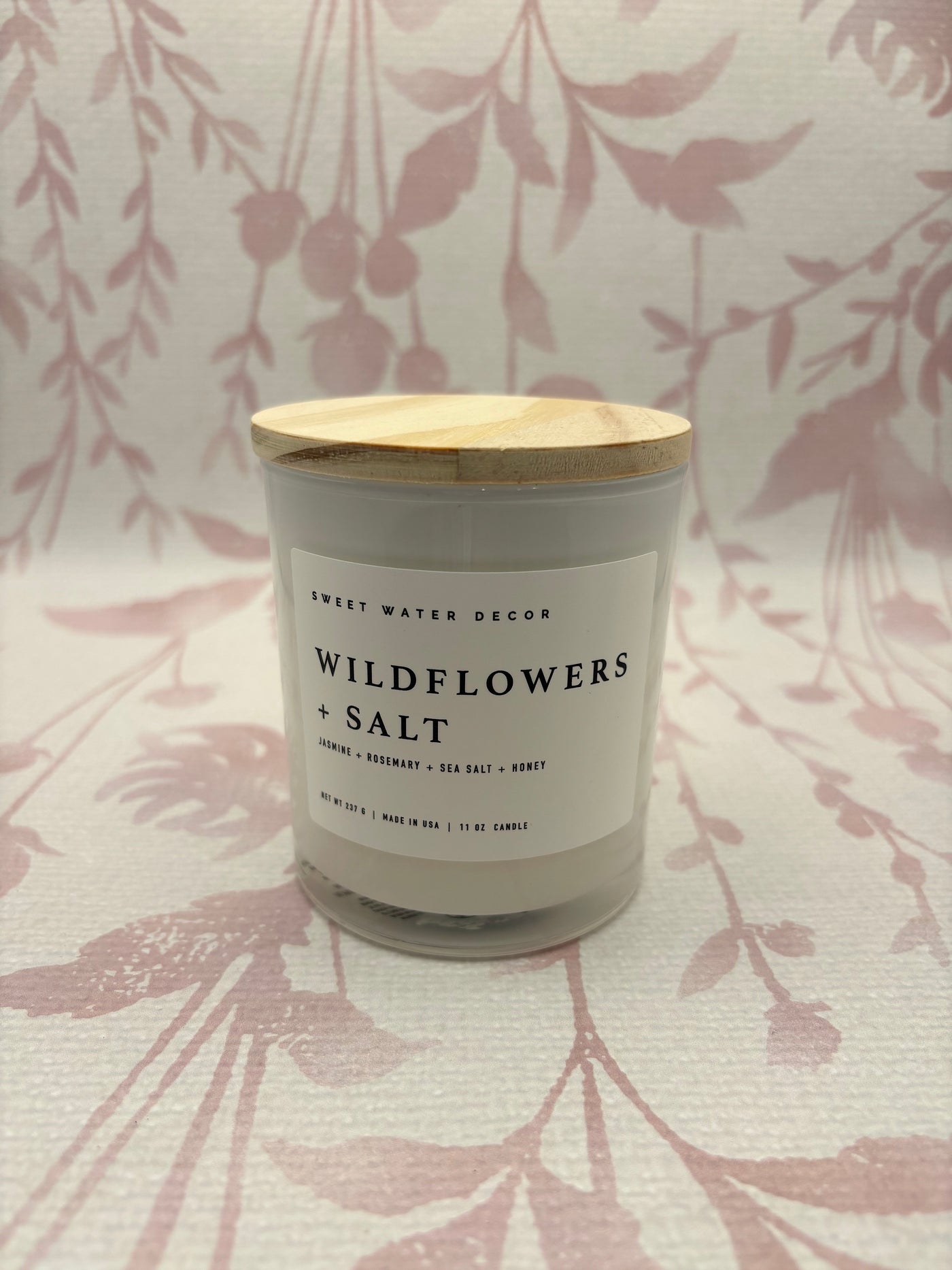 Soy Candle 11 oz | Wildflowers and Salt