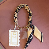 Gold Scarf Purse & Phone Chain | Cheetah