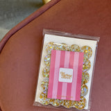 Mini Acrylic Picture Frame Magnet | Gold Glitter