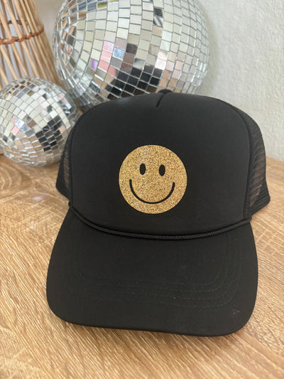 Smiley Face Trucker Hat for Women