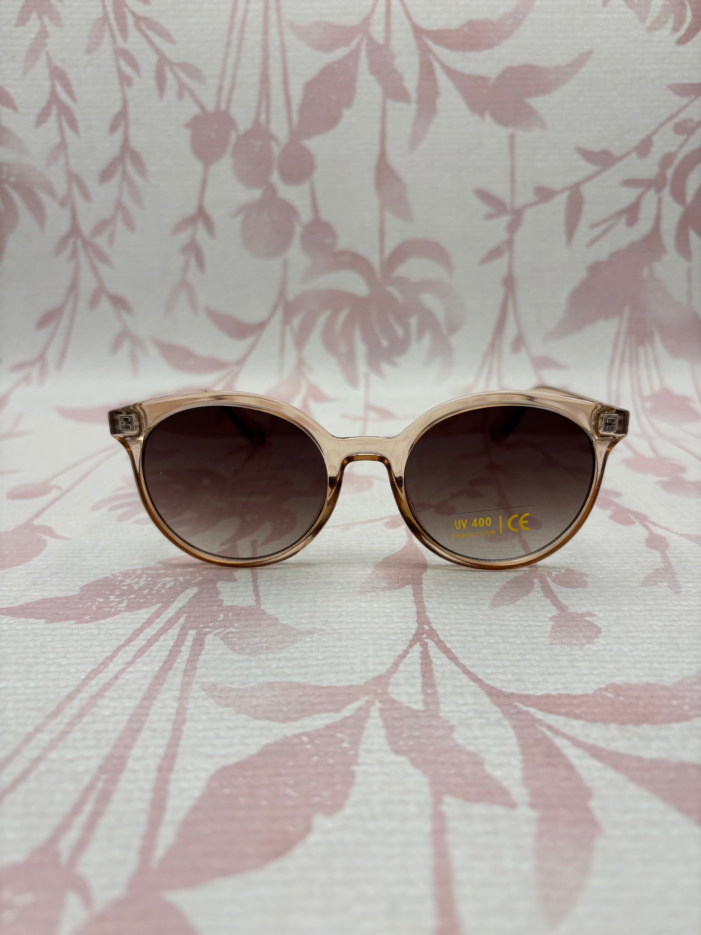 Round Lens Sunglasses | Clear Brown
