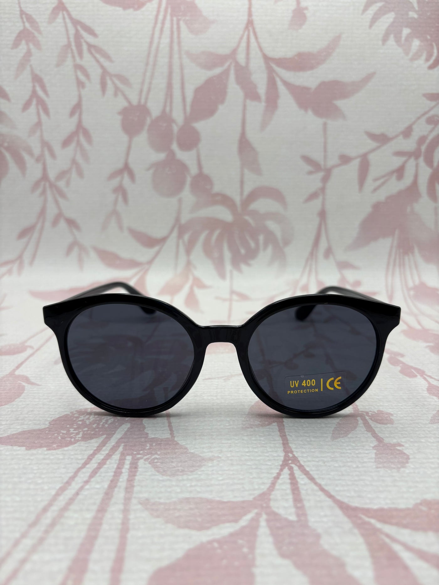 Round Lens Sunglasses | Black