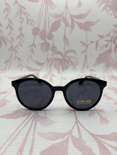 Round Lens Sunglasses | Black