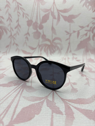 Round Lens Sunglasses | Black