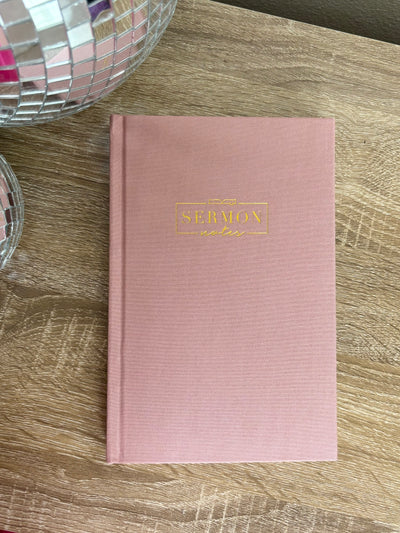 Pink Sermon Notes Journal