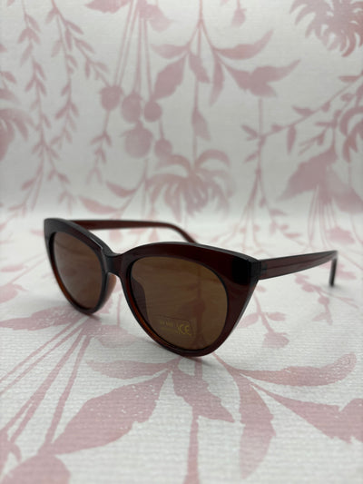 Cateye Sunglasses // Brown