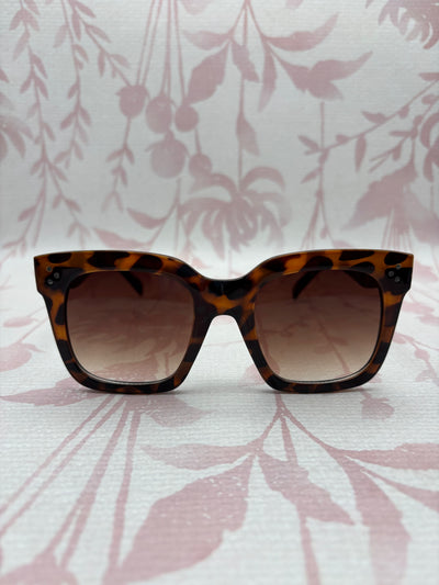 Oversized Square Sunglasses | Brown Tortoise