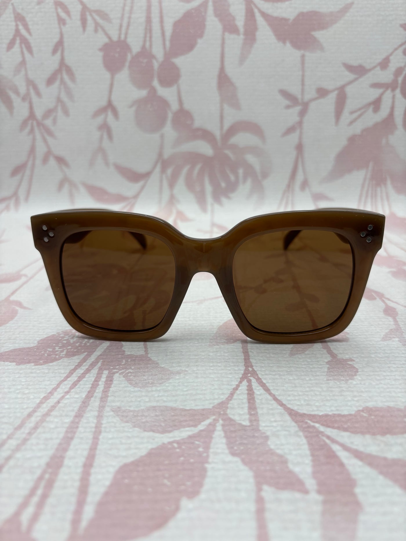 Oversized Square Sunglasses | Brown