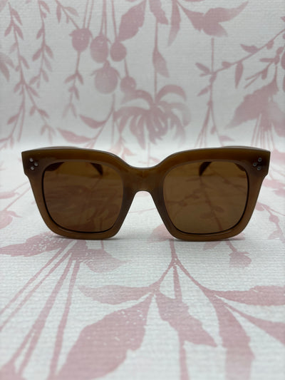 Oversized Square Sunglasses | Brown