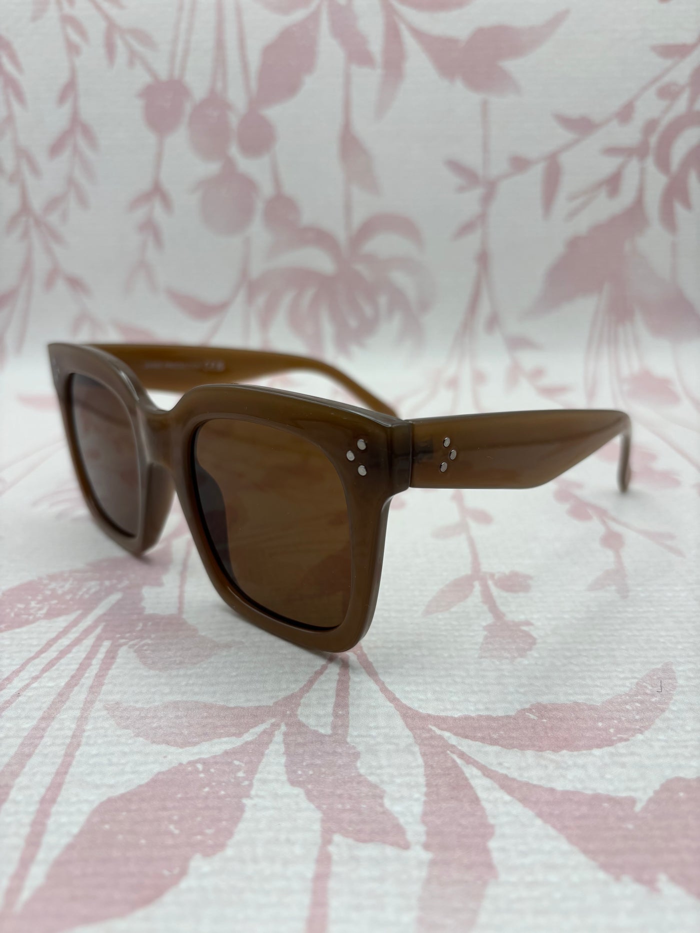 Oversized Square Sunglasses | Brown