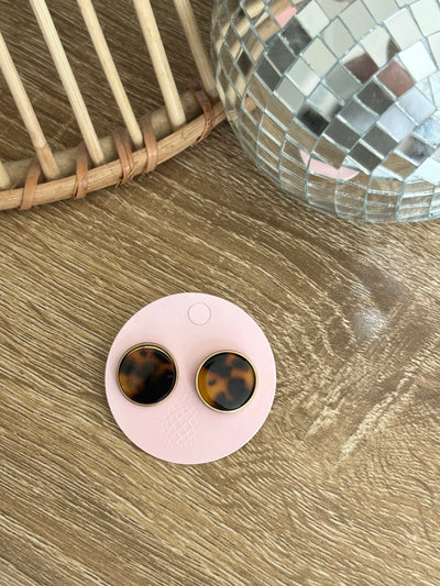 Tortoise Stud Earrings