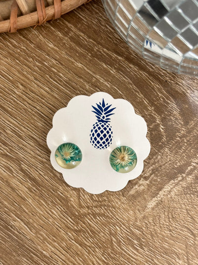 Flower Acrylic Stud Earrings