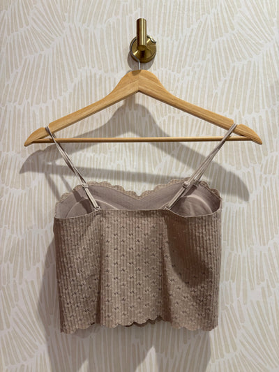 Seamless Lace Bralette | Ash Mocha