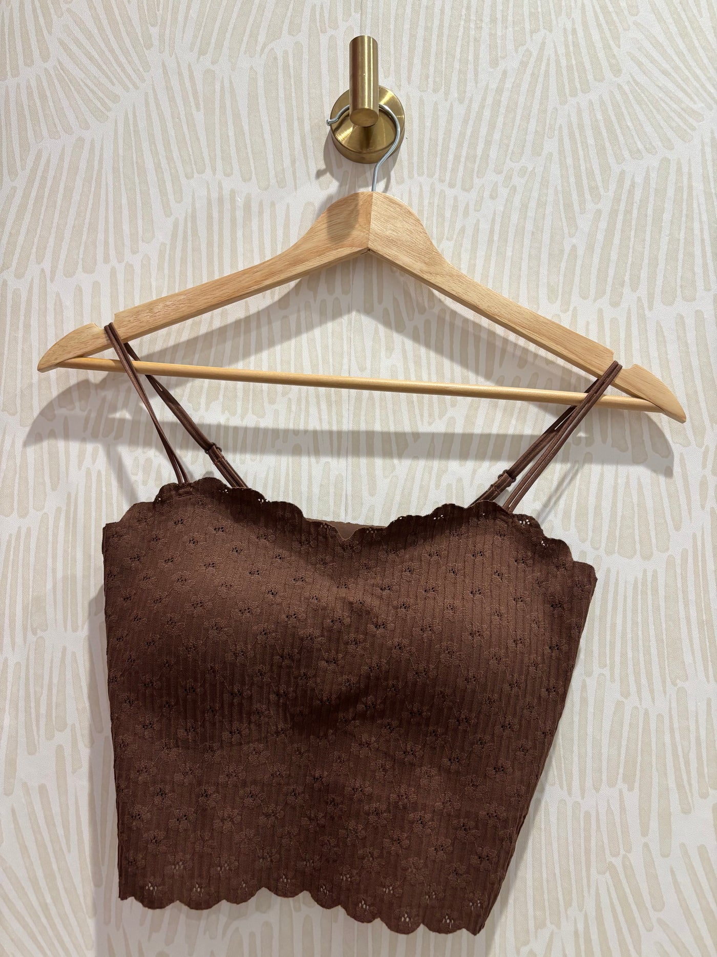Seamless Lace Bralette | Brown