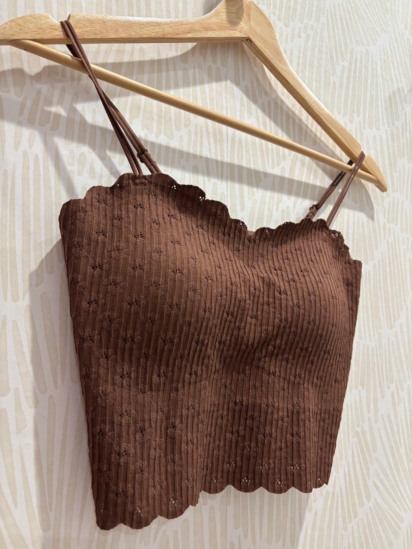 Seamless Lace Bralette | Brown