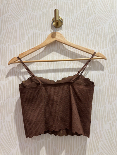 Seamless Lace Bralette | Brown