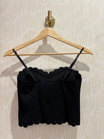 Seamless Lace Bralette | Black
