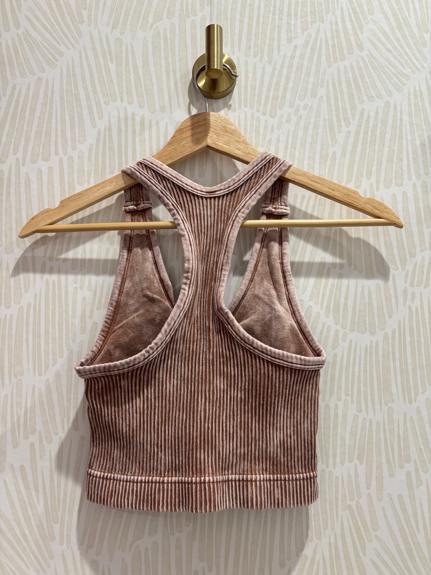 Seamless Racerback Bralette | Deep Camel