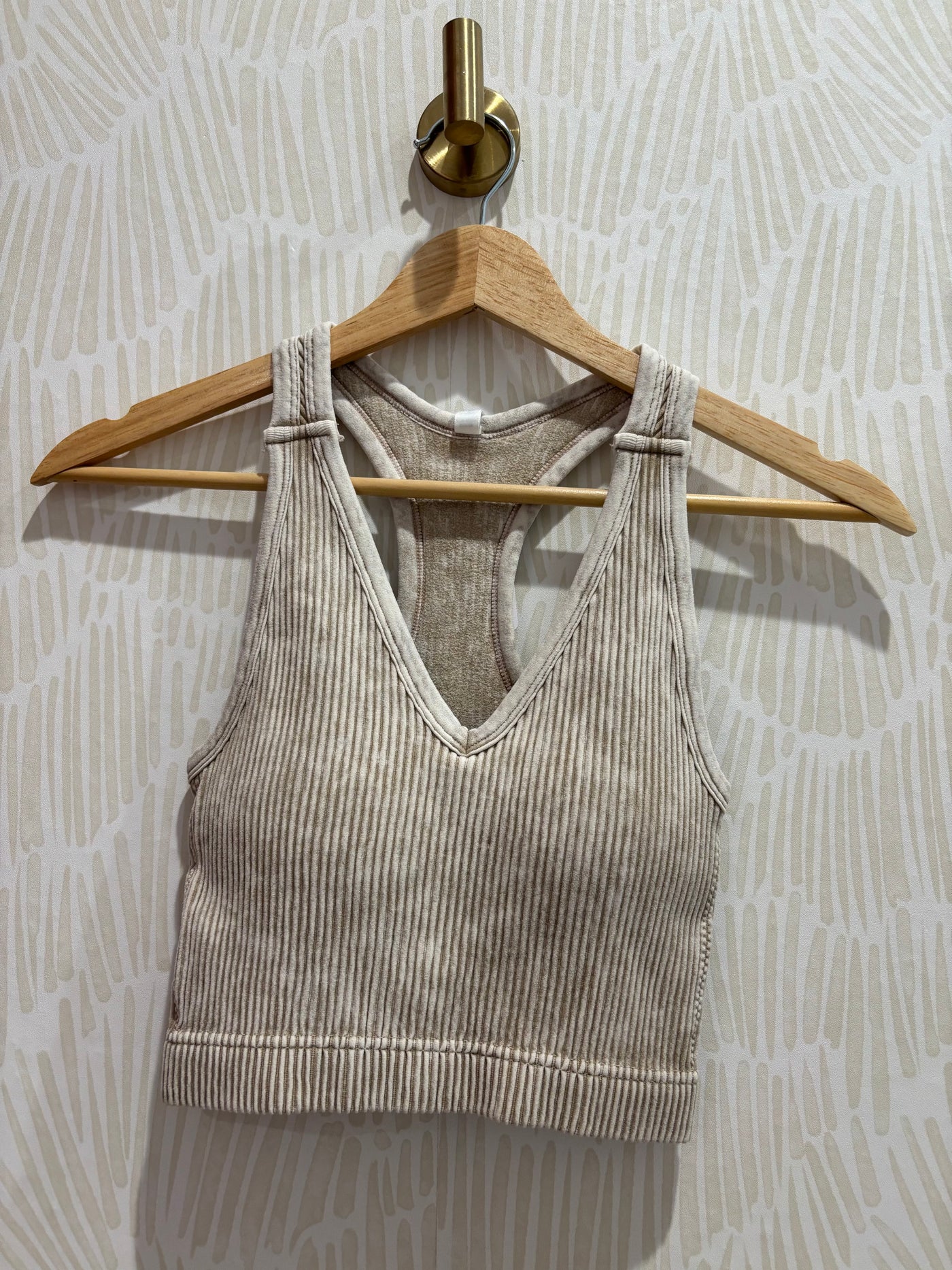 Seamless Racerback Bralette | Ash Mocha