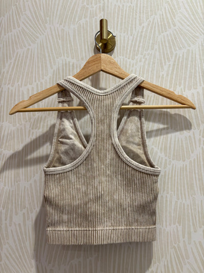 Seamless Racerback Bralette | Ash Mocha