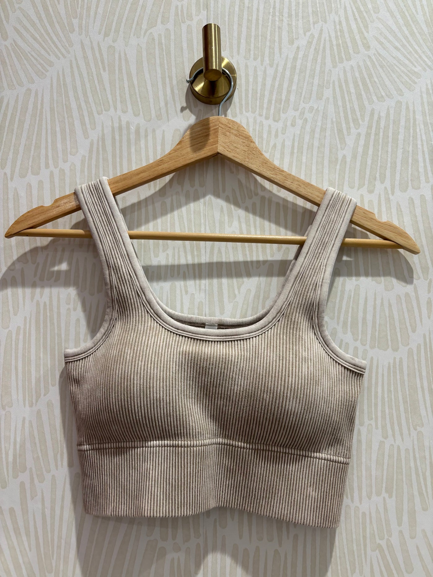Ribbed Seamless Bralette | Ash Mocha