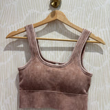 Ribbed Seamless Bralette | Deep Camel
