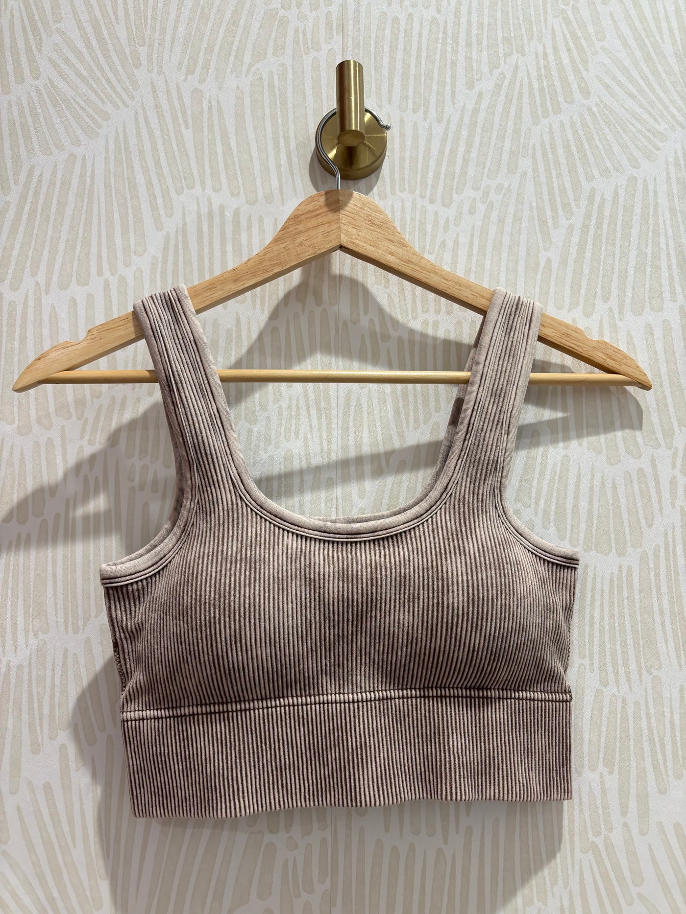 Ribbed Seamless Bralette | Mocha