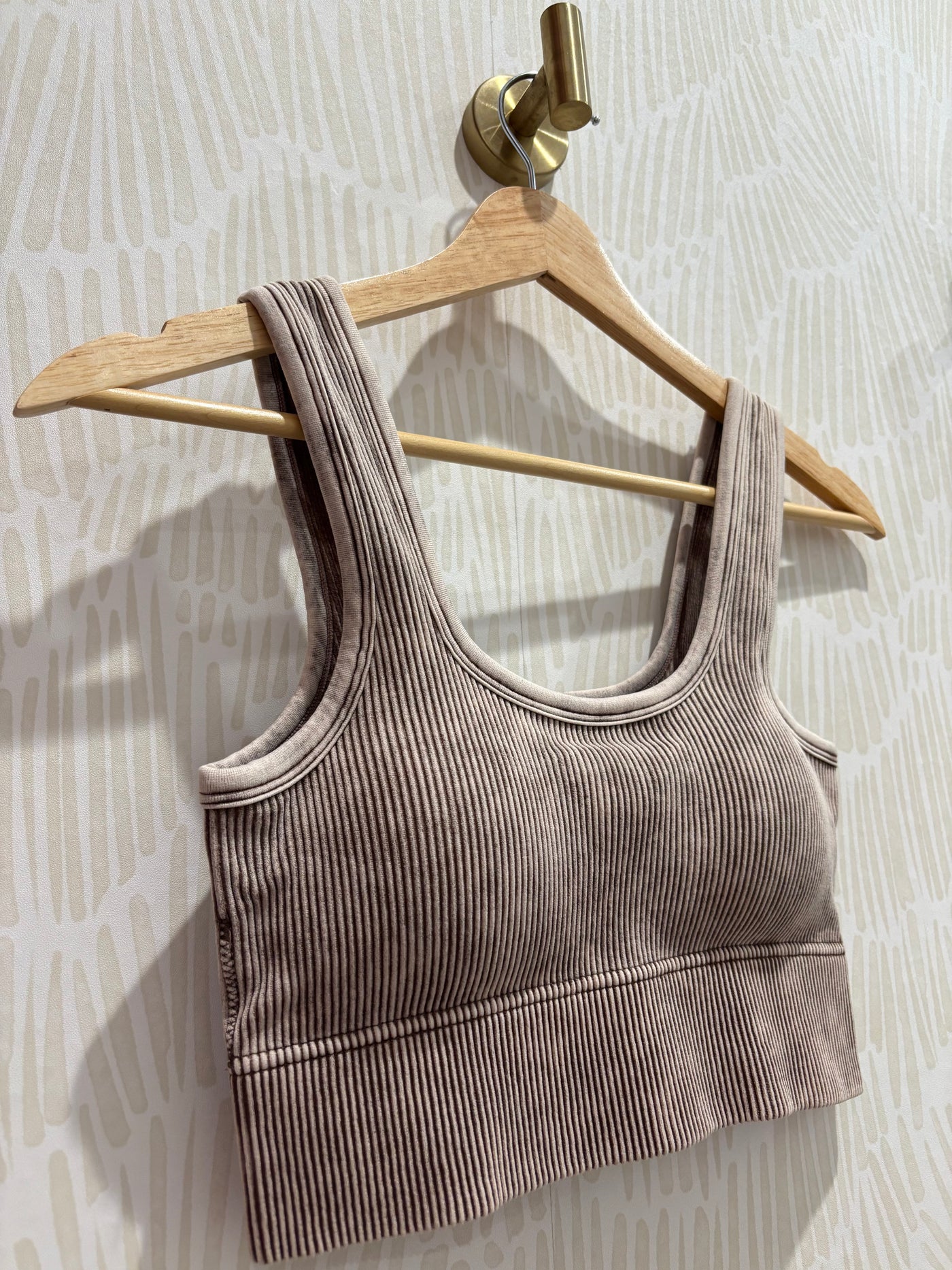Ribbed Seamless Bralette | Mocha