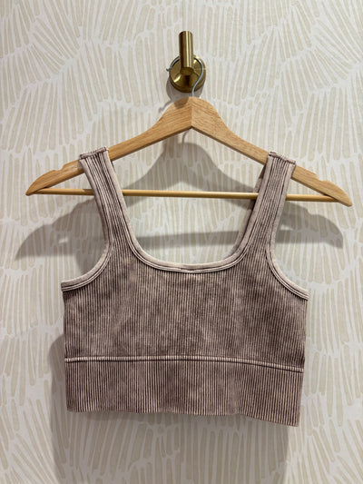 Ribbed Seamless Bralette | Mocha