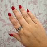 Rhinestone Clover Band | Silver