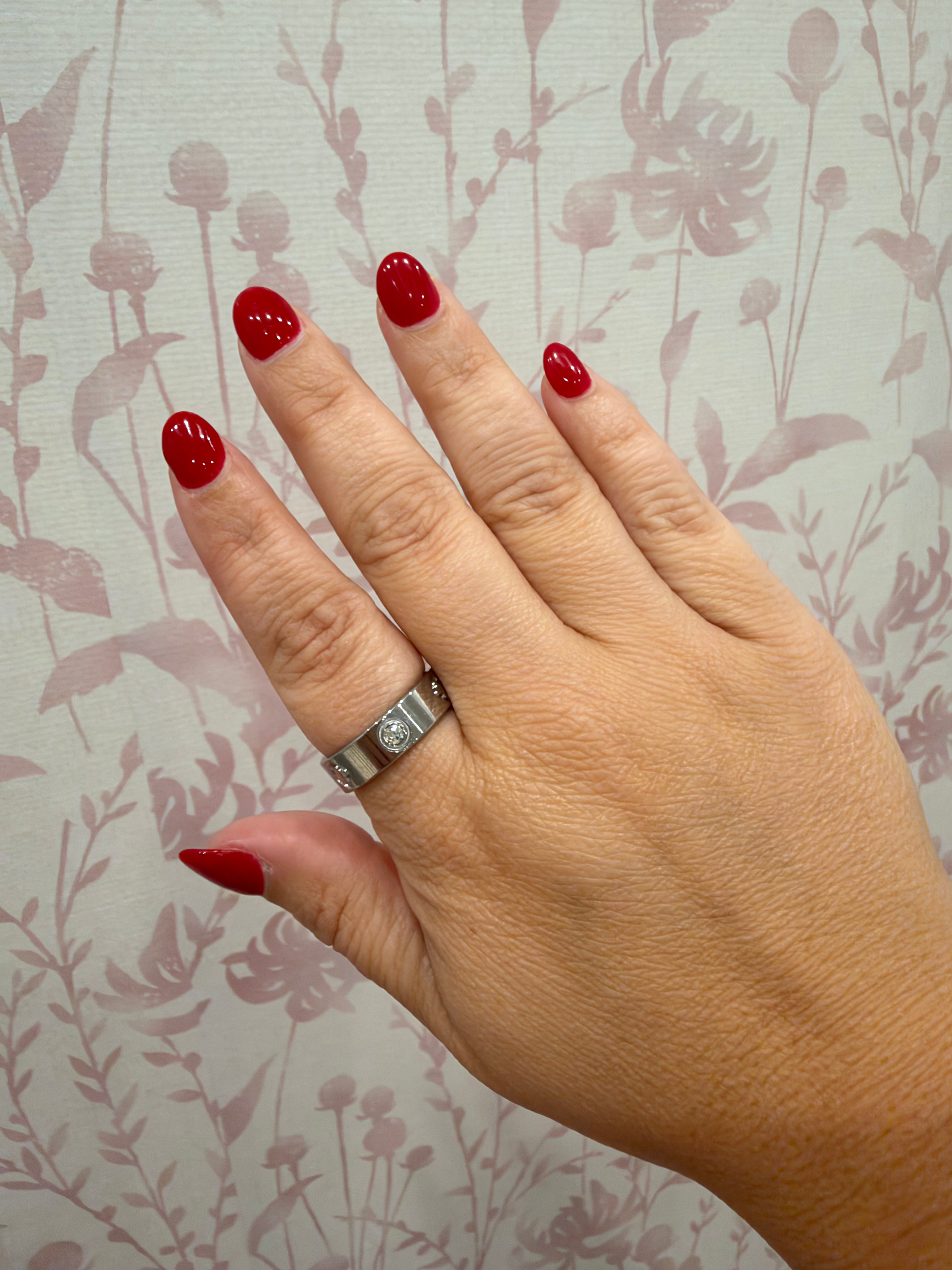 Rhinestone Clover Band | Silver