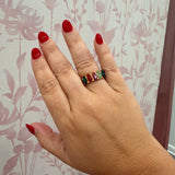 Rainbow Eternity Band Ring