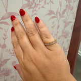 Pale Pink Baguette Ring