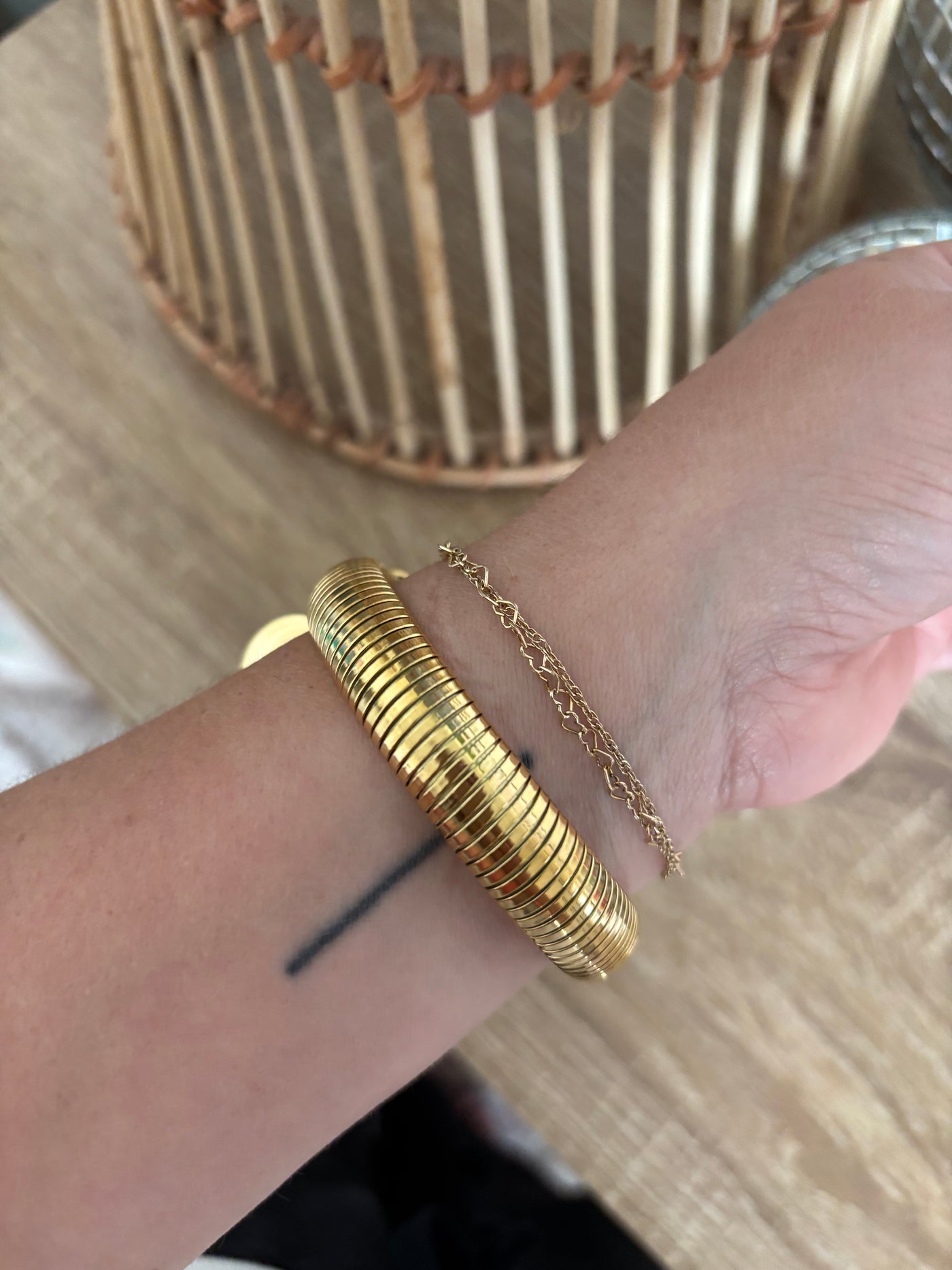 Gold Wrap Bold Bangle Everyday Jewelry