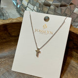 Silver cross necklace