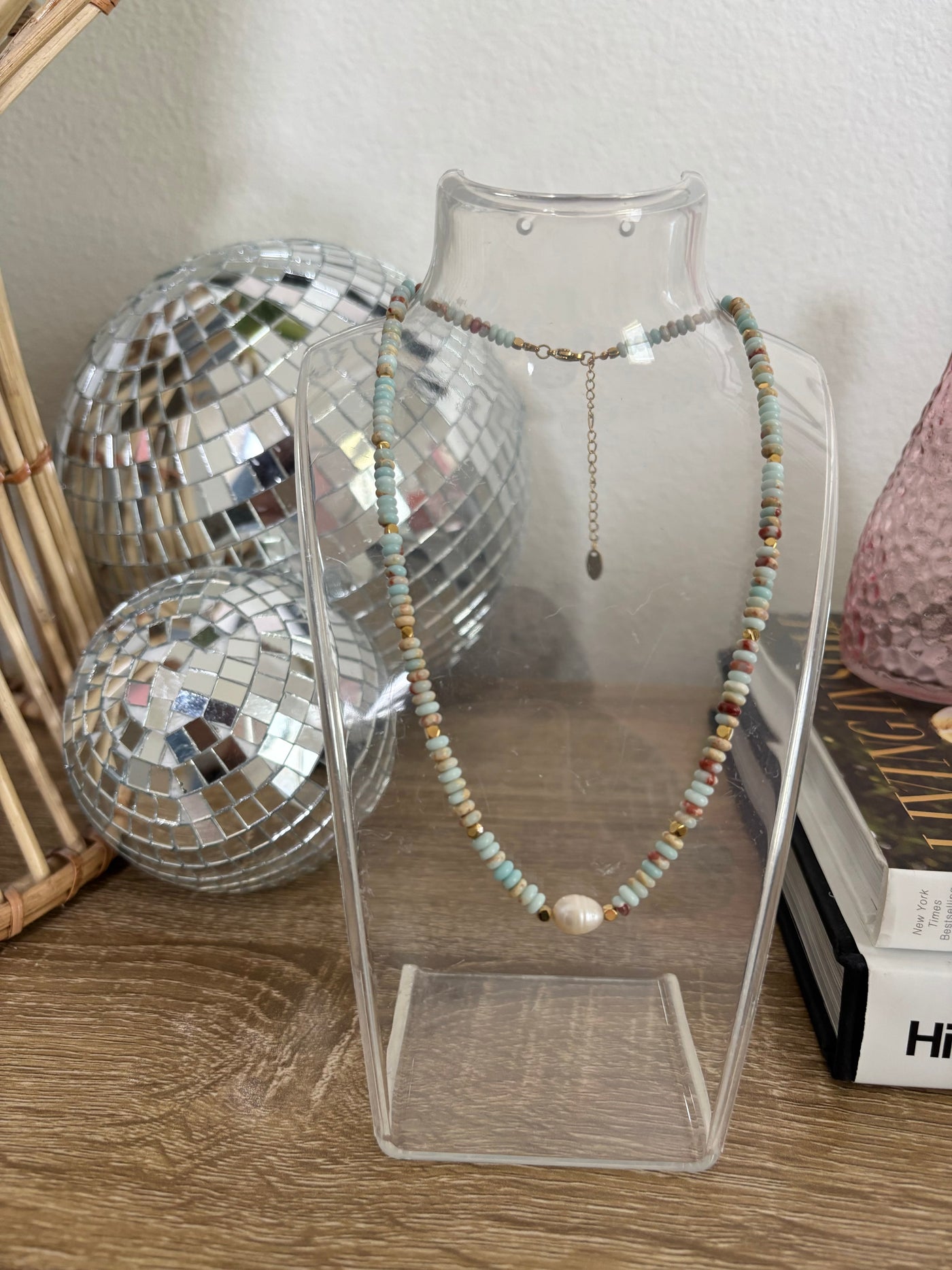 Boho Beaded Pearl Necklace