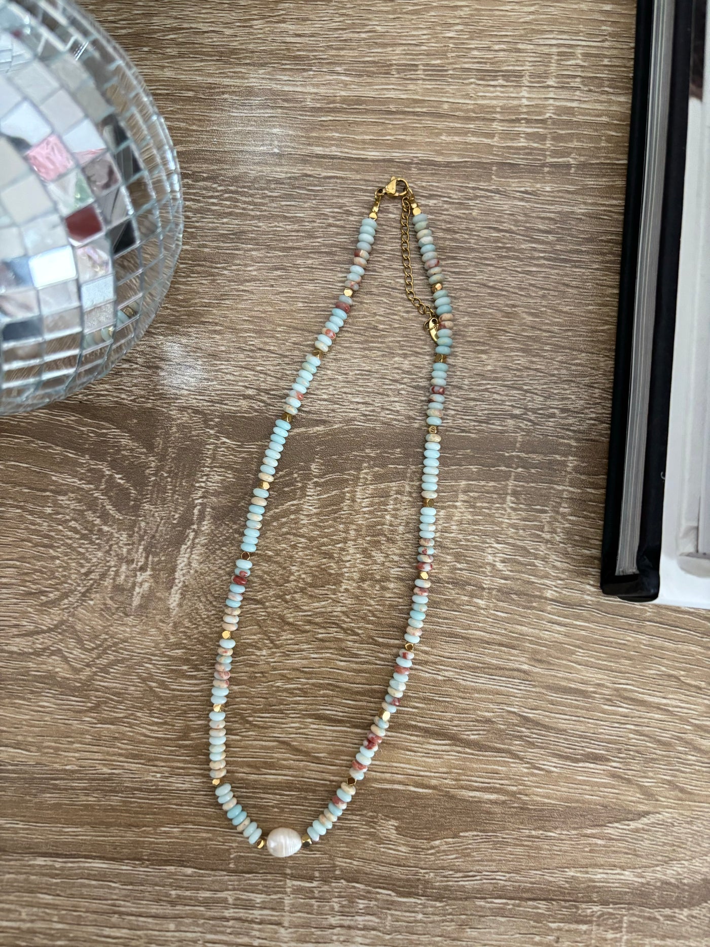 Boho Beaded Pearl Necklace for Women