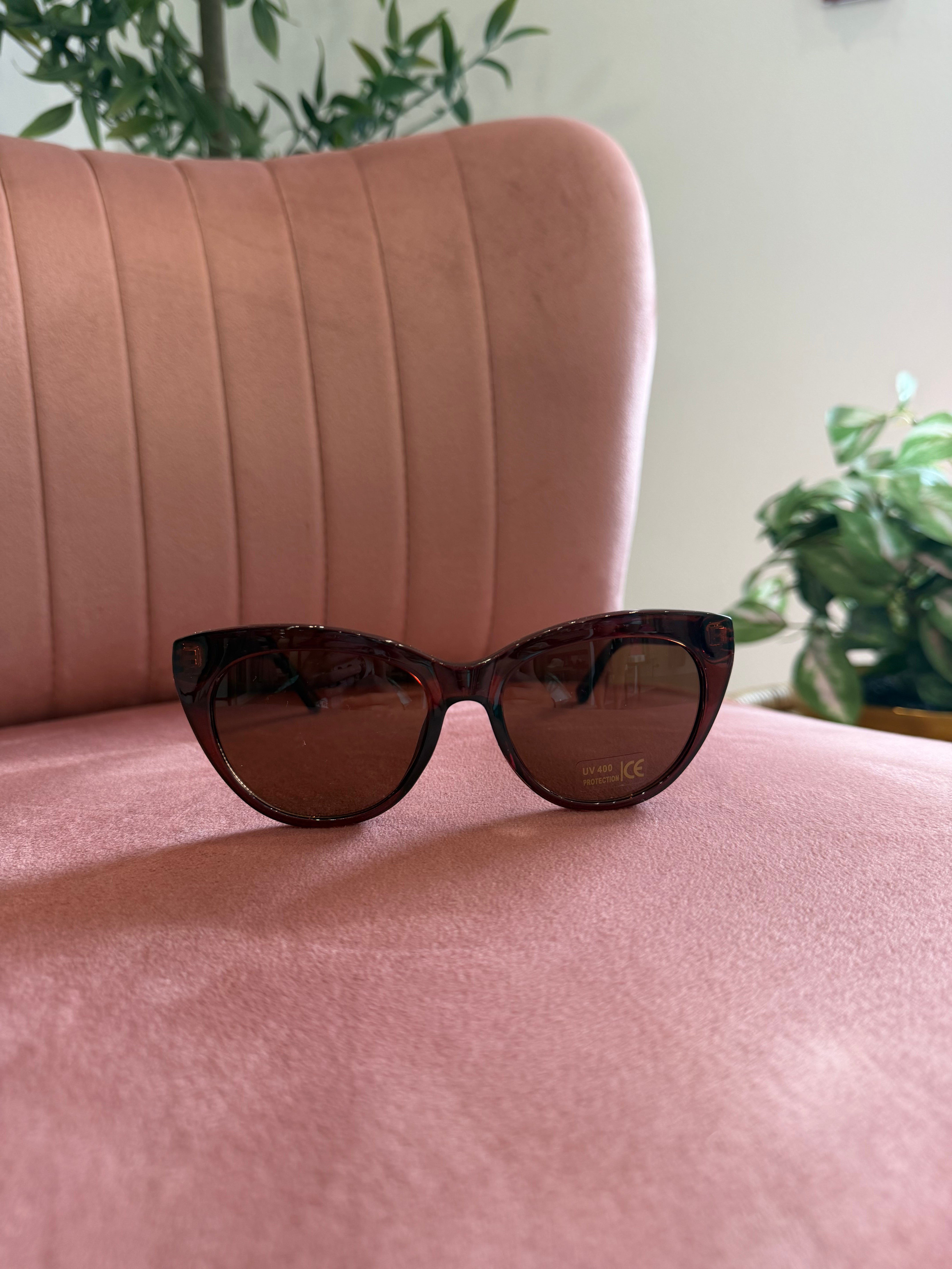 Cateye Frame Sunglasses | Brown
