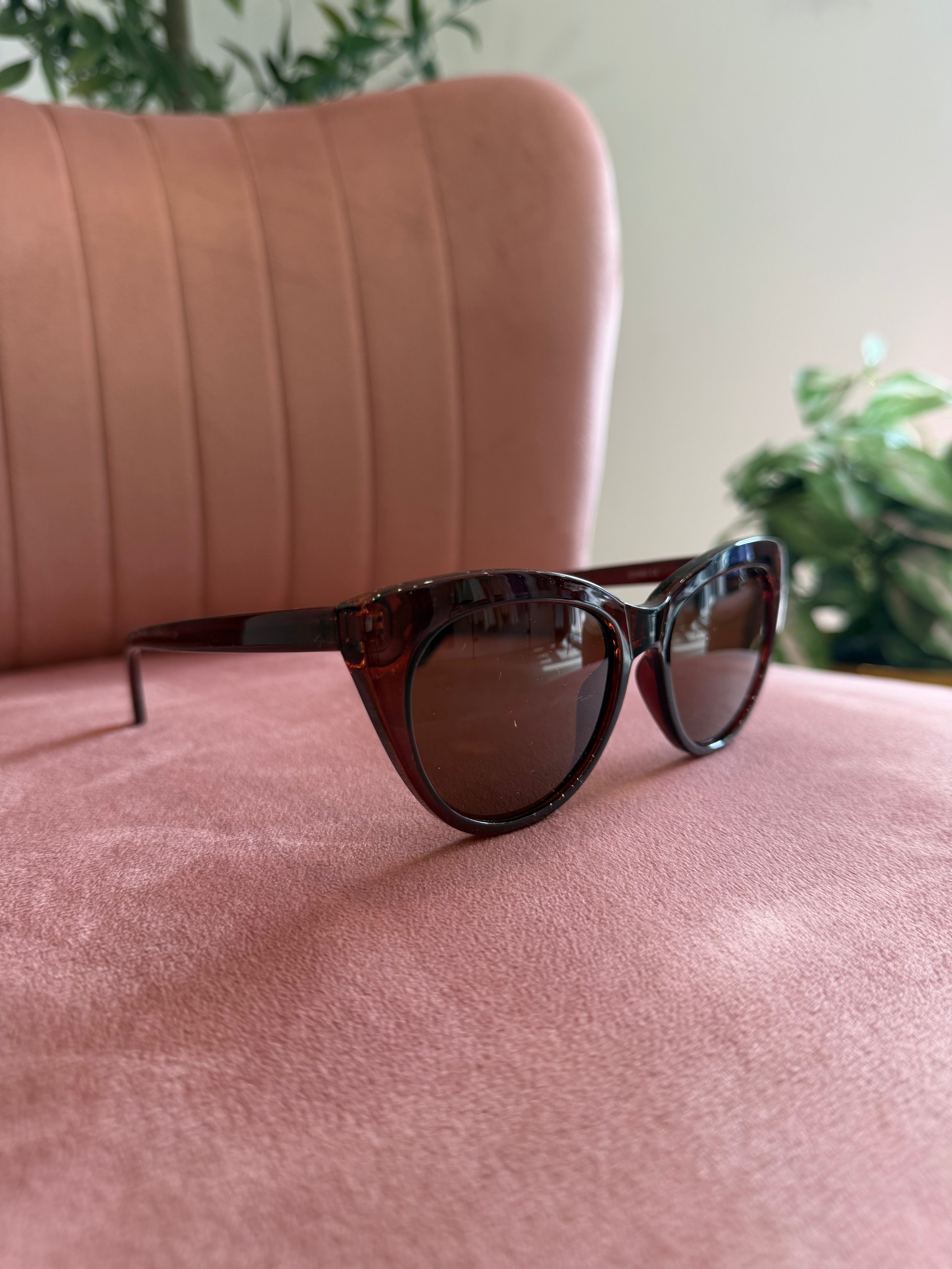 Cateye Frame Sunglasses | Brown