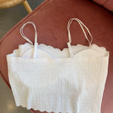 Seamless Lace Bralette | White